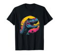 T Rex Dinosaur Vaporwave Synthwave T-Shirt - Minimalist Print Men Women - T-Shirt, Sweatshirt, Hoodie