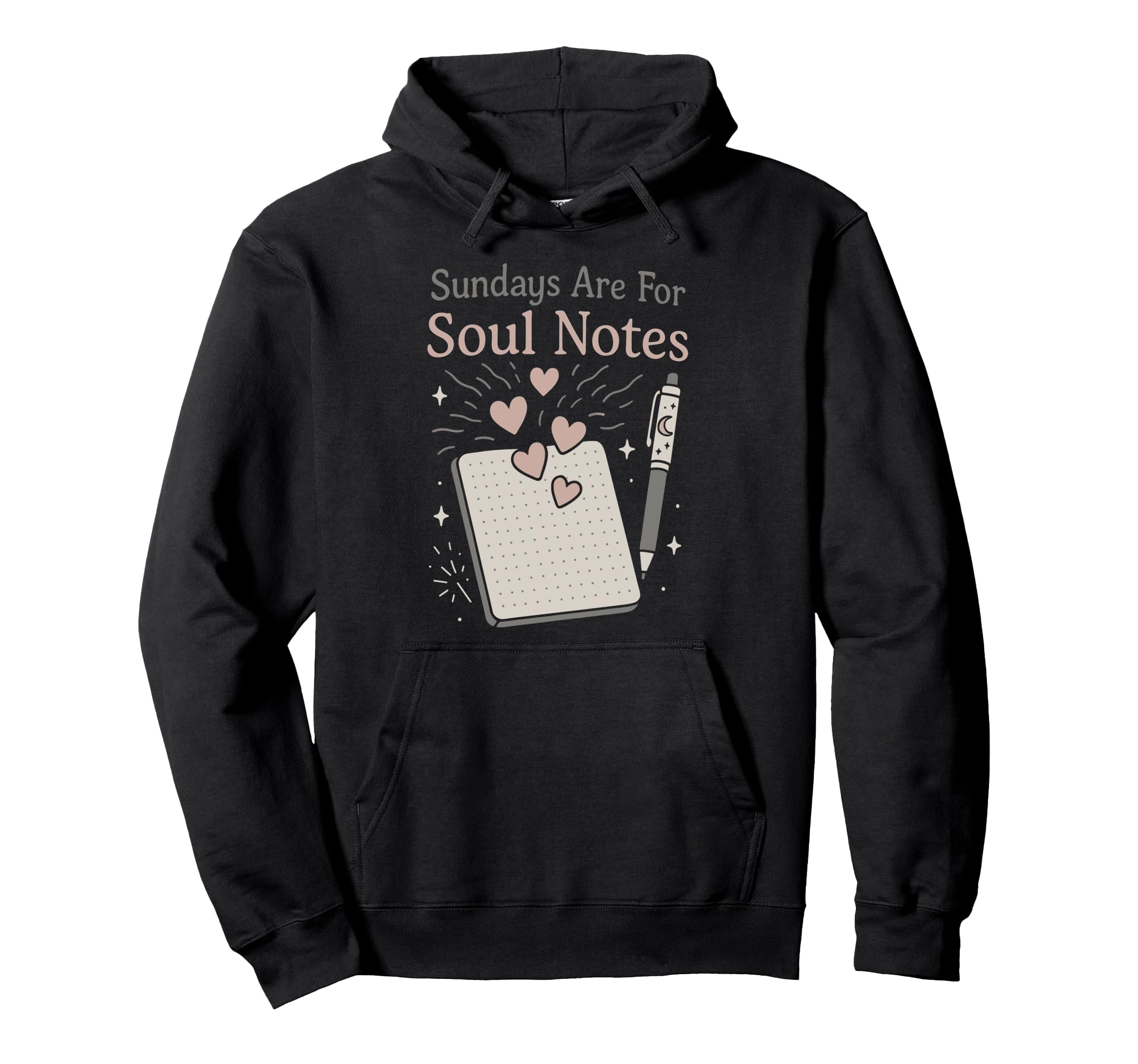 Spiritual Sunday Ritual Self Care Moon Hoodie - Unique Graphic for Adults - T-Shirt, Sweatshirt, Hoodie