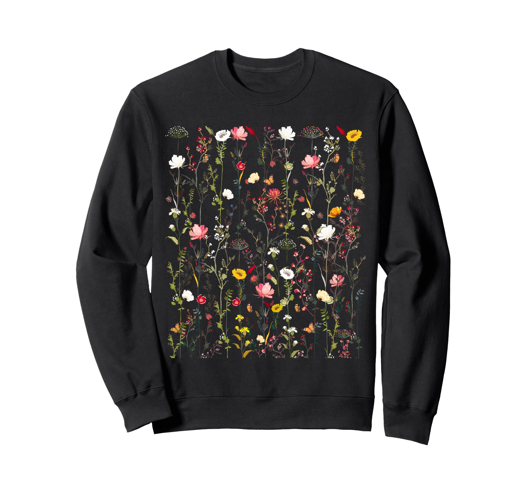 Inspired Flower Botanical Sweatshirt - Aesthetic Graphic for Adults - T-Shirt, Sweatshirt, Hoodie