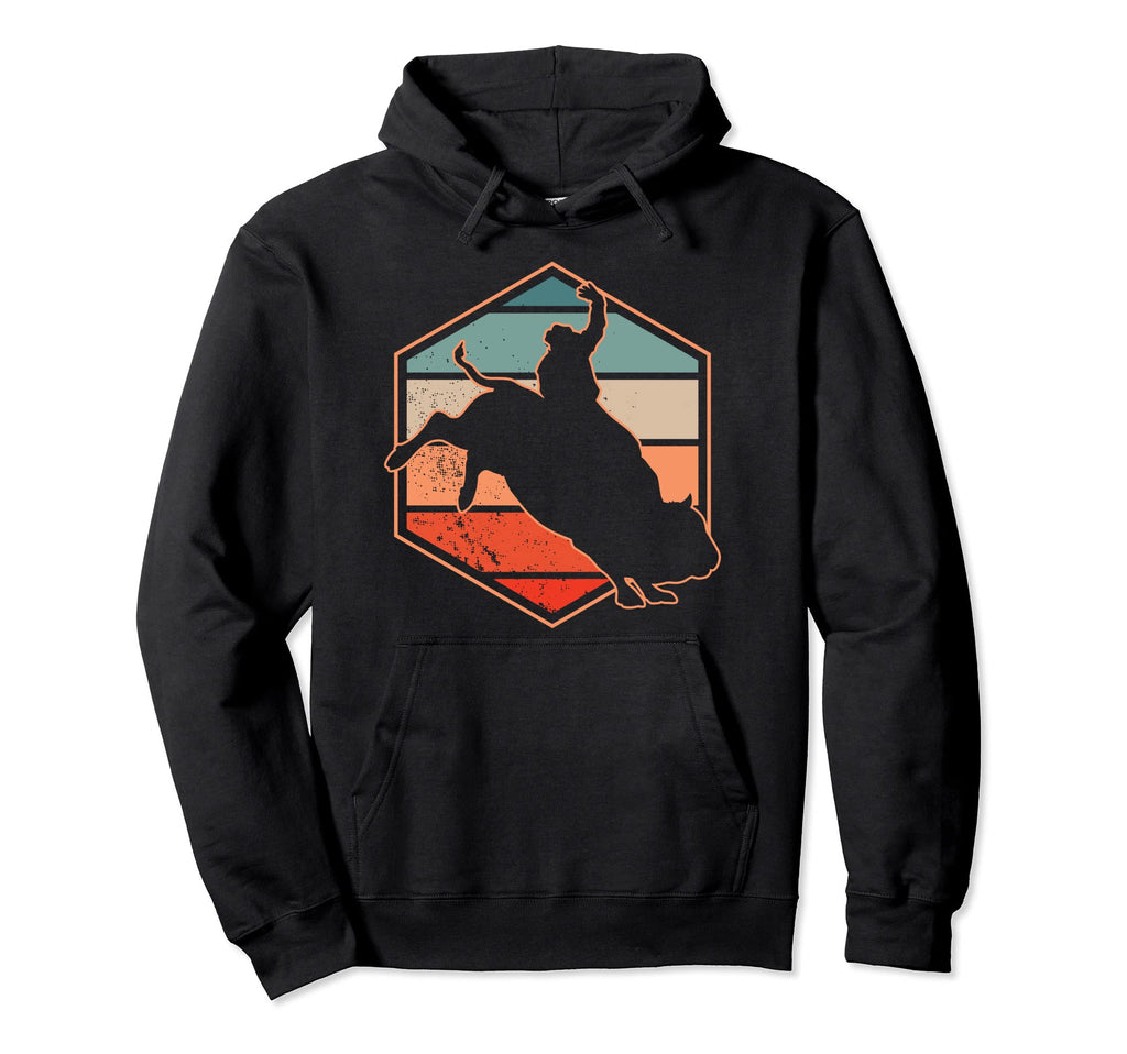 Rodeo Bull Riding Country Western Ranch Hoodie - Unique Graphic Unisex - T-Shirt, Sweatshirt, Hoodie