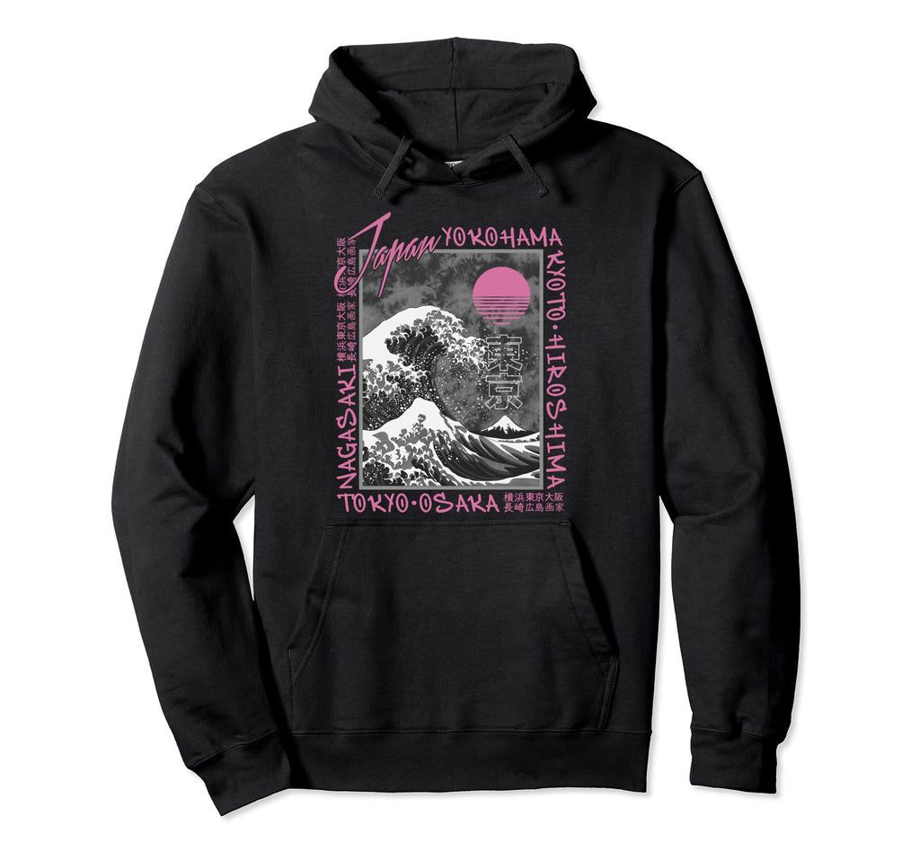 Vaporwave Synthwave 80S Japan Japanese Hoodie - Novelty Apparel Men Women - T-Shirt, Sweatshirt, Hoodie