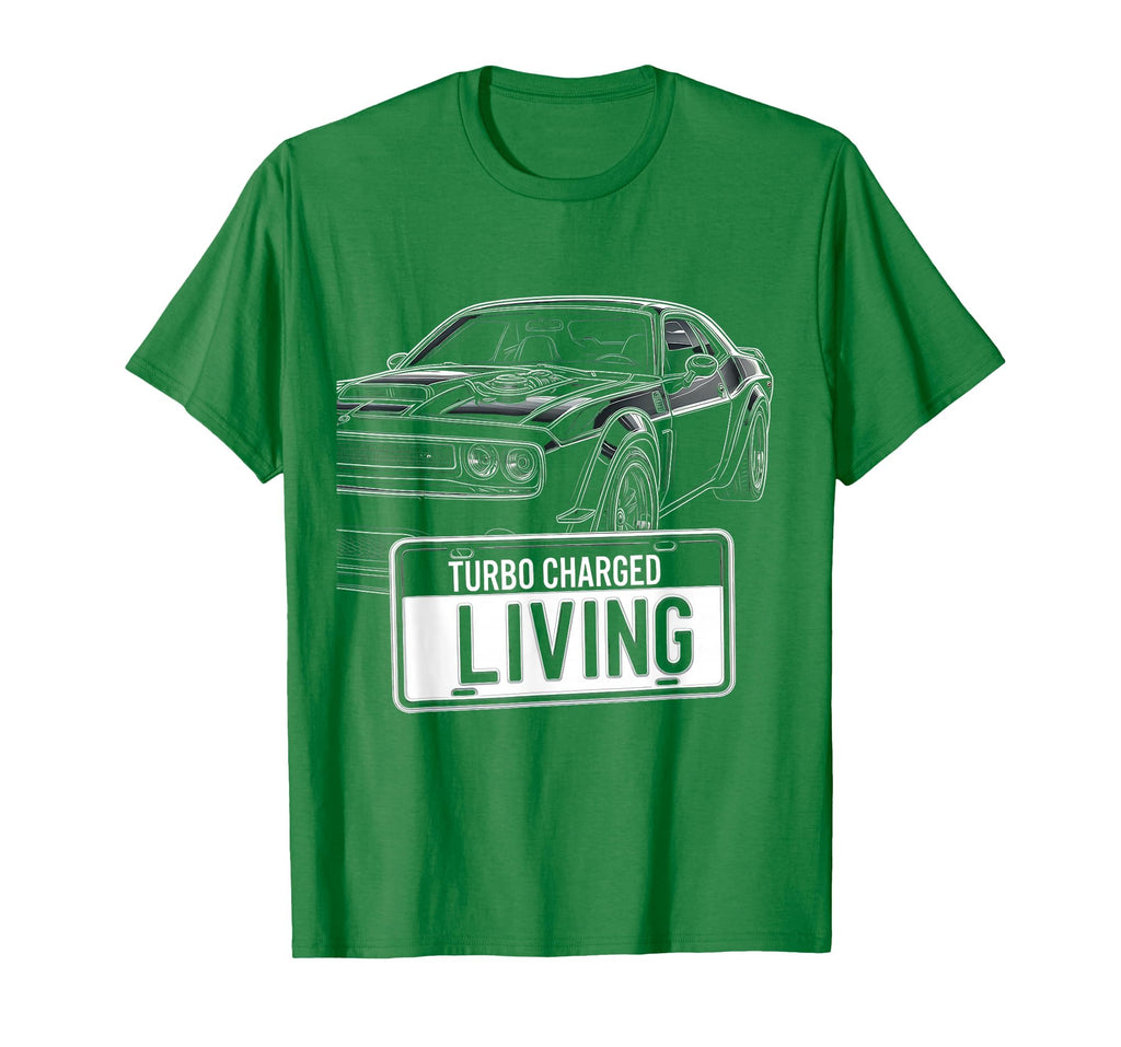 Turbo Charged Living Car Enthusiast T-Shirt - Fun Novelty Design for Adults - T-Shirt, Sweatshirt, Hoodie