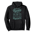 Some Theres Therapy Biker Riding Quotes Hoodie - Unique Graphic Unisex - T-Shirt, Sweatshirt, Hoodie