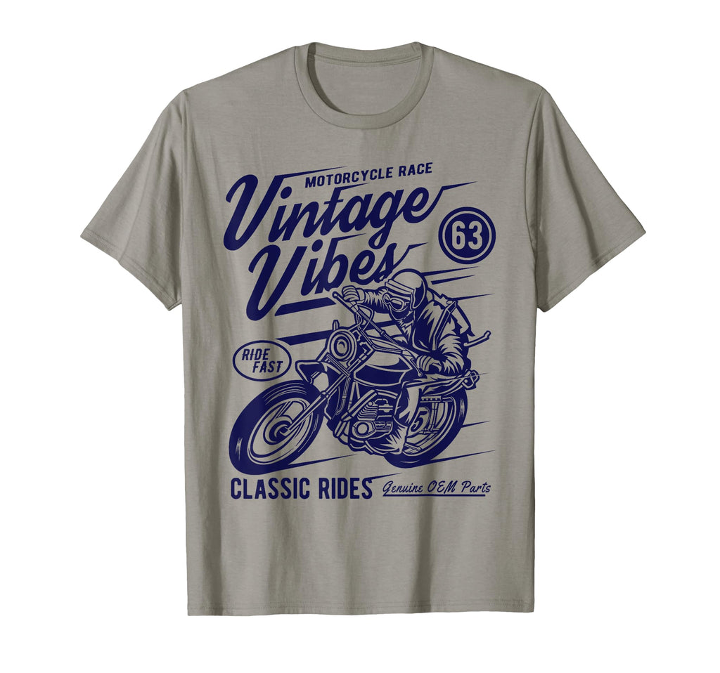 Vibes Rides Motorcycle Race T-Shirt - Minimalist Print Unisex - T-Shirt, Sweatshirt, Hoodie