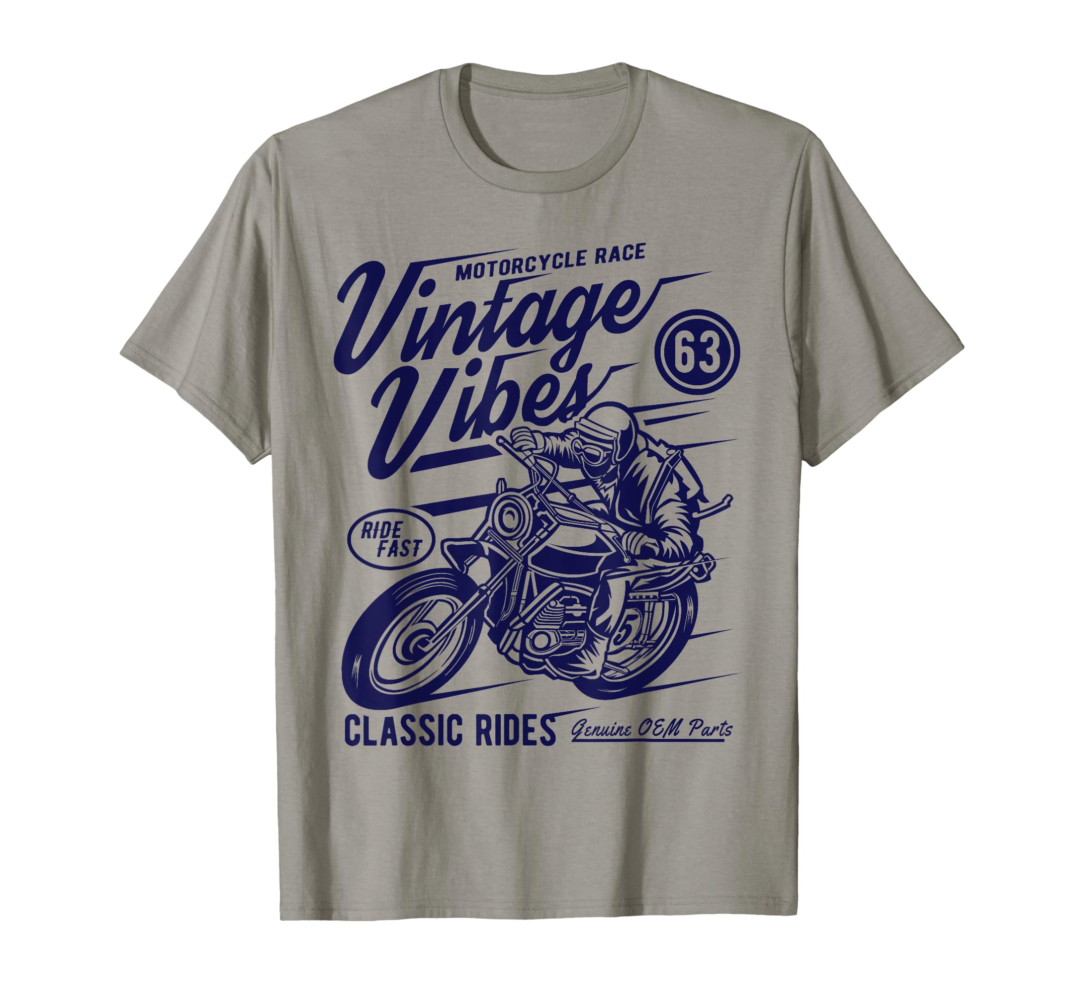 Vibes Rides Motorcycle Race T-Shirt - Minimalist Print Unisex - T-Shirt, Sweatshirt, Hoodie