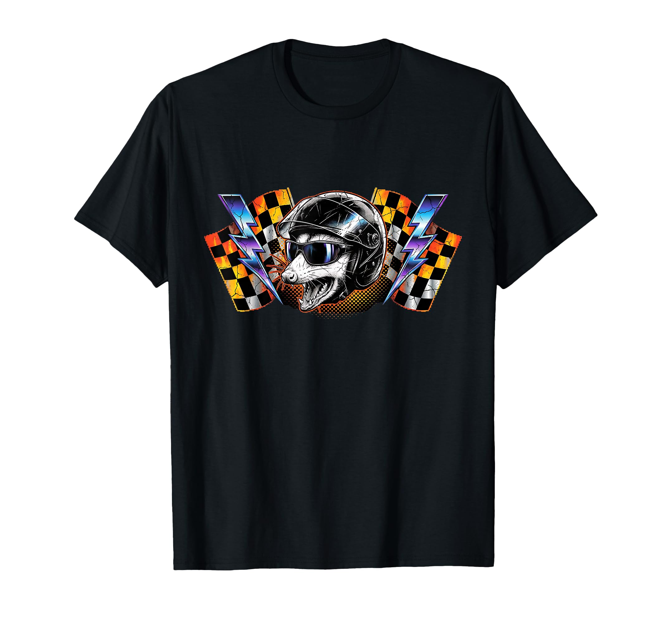 Funny Raccoon Racing Eat Trash Drive T-Shirt - Trendy Graphic Men Women - T-Shirt, Sweatshirt, Hoodie