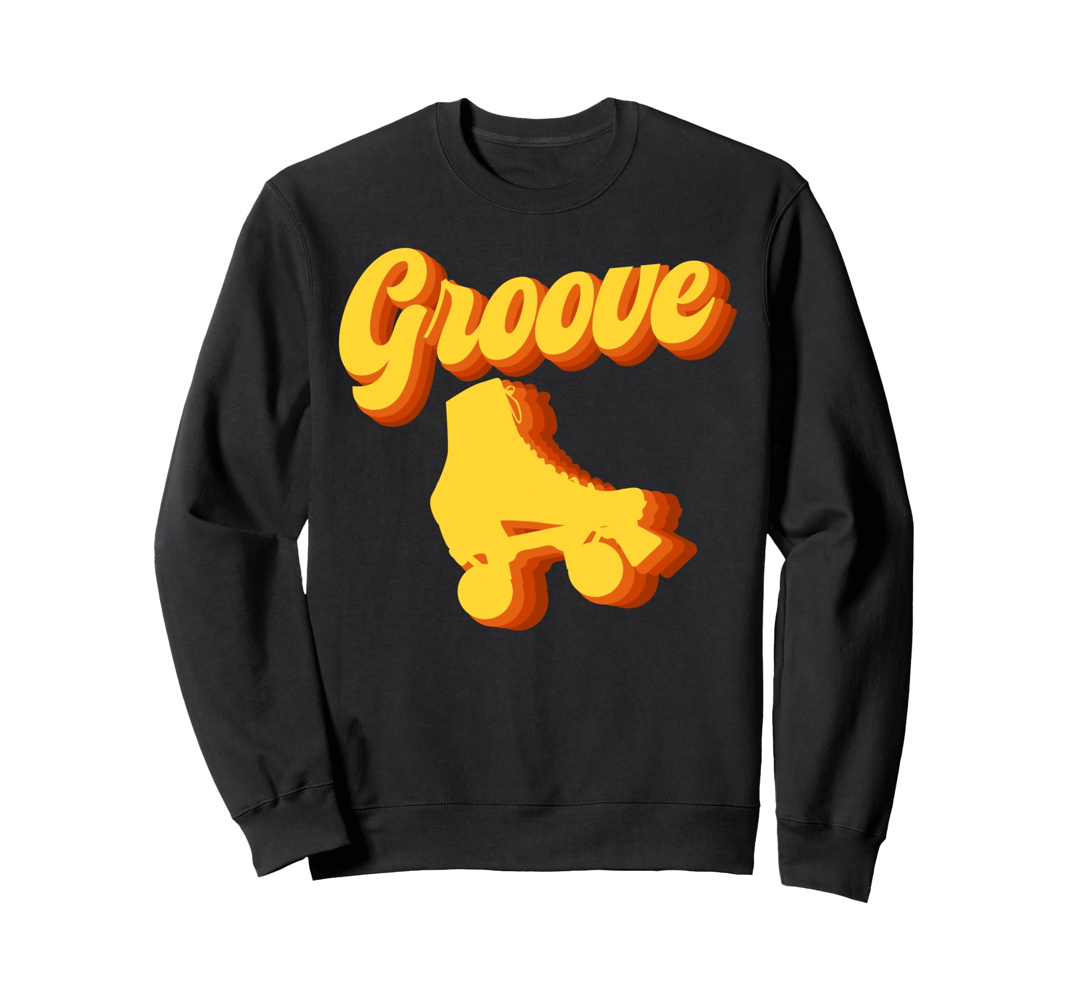 Roller Skating Skate 1970S Groove Sweatshirt - Minimalist Print for Adults - T-Shirt, Sweatshirt, Hoodie
