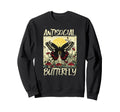 Antisocial Butterfly Gift Sweatshirt - Minimalist Print Unisex - T-Shirt, Sweatshirt, Hoodie