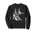 American Traditional Swallow Bird Sweatshirt - Unique Graphic for Adults - T-Shirt, Sweatshirt, Hoodie