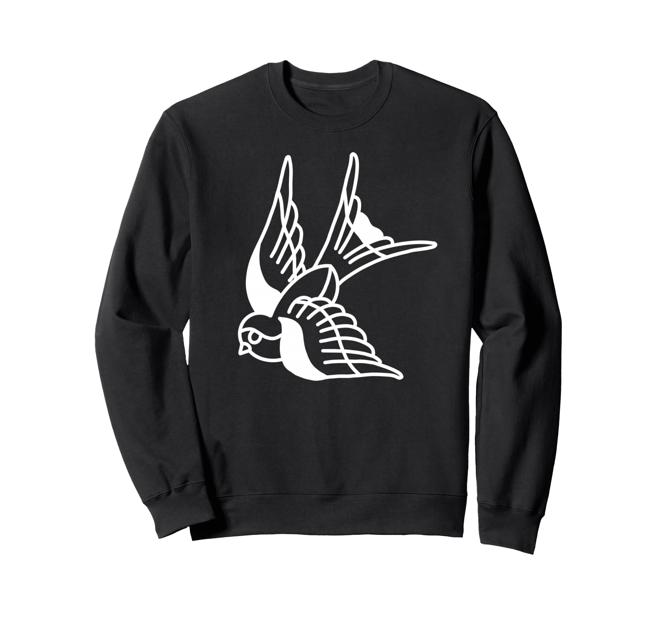 American Traditional Swallow Bird Sweatshirt - Unique Graphic for Adults - T-Shirt, Sweatshirt, Hoodie