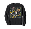 Colorful Floral Pattern Flower Sweatshirt - Aesthetic Graphic for Adults - T-Shirt, Sweatshirt, Hoodie