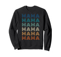 Gradient Striped Mama Typography Sweatshirt - Trendy Graphic Unisex - T-Shirt, Sweatshirt, Hoodie