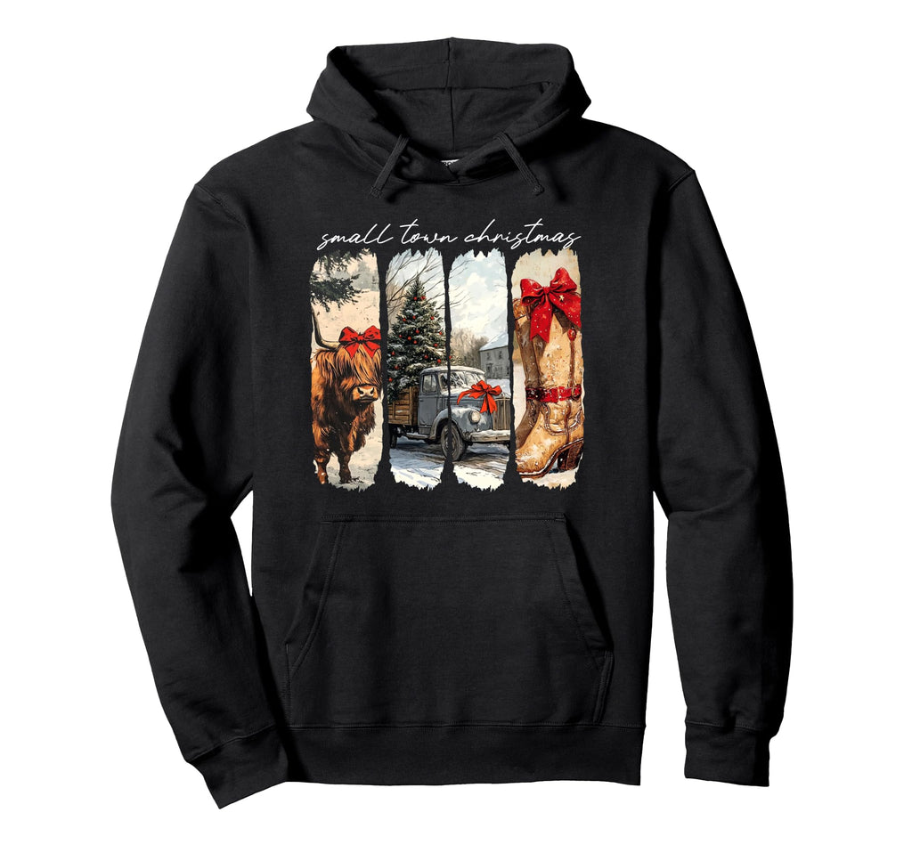 Small Town Western Hoodie - Aesthetic Graphic Unisex - T-Shirt, Sweatshirt, Hoodie