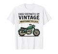 Easily Distracted Motorcycles Green T-Shirt - Streetwear Style for Adults - T-Shirt, Sweatshirt, Hoodie