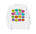 I Am Daily Affirmation Colorful Sweatshirt - Fun Novelty Design Men Women - T-Shirt, Sweatshirt, Hoodie