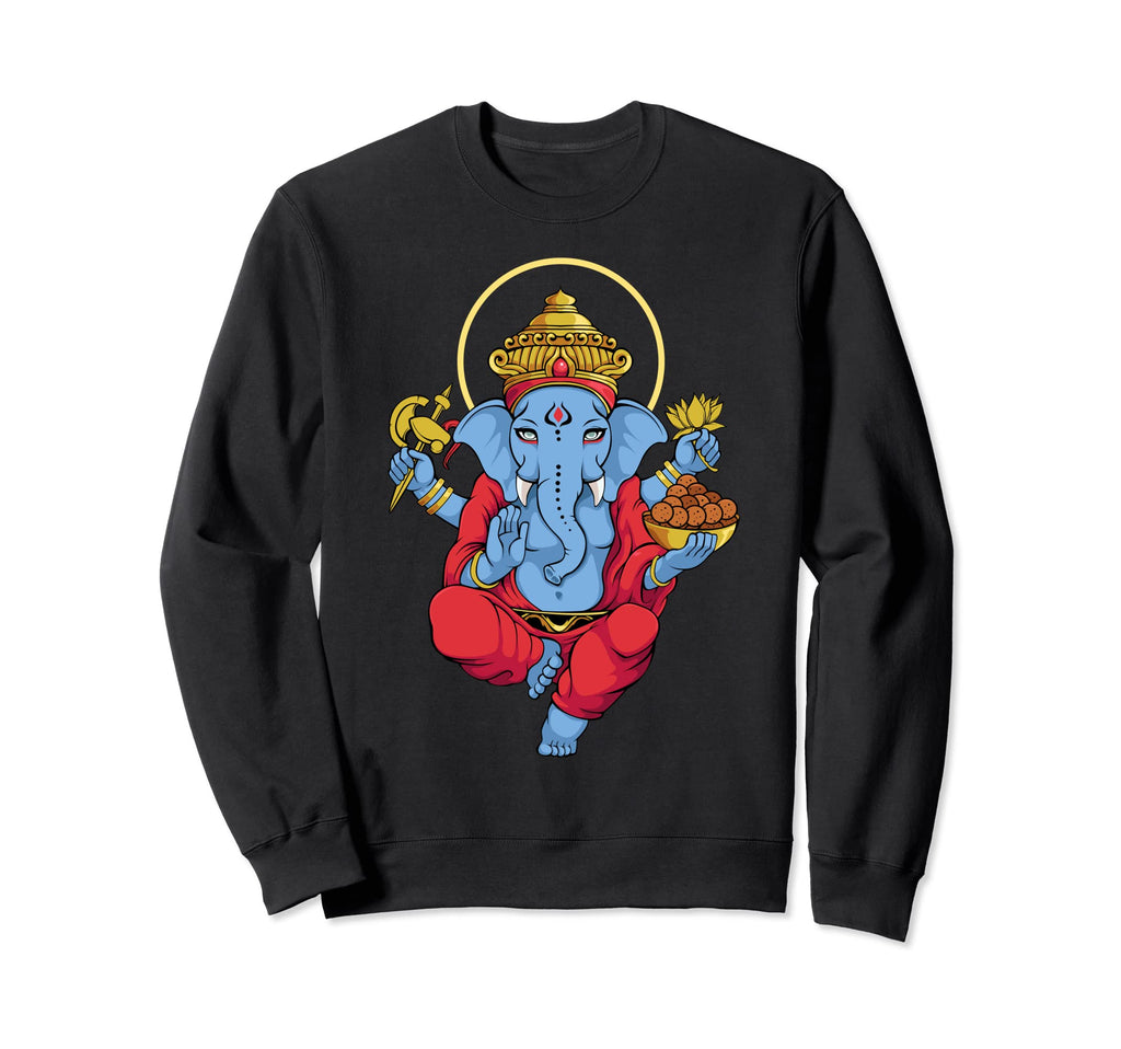 Elephant God Spiritual Hindu Animal Sweatshirt - Custom Art Print Unisex - T-Shirt, Sweatshirt, Hoodie