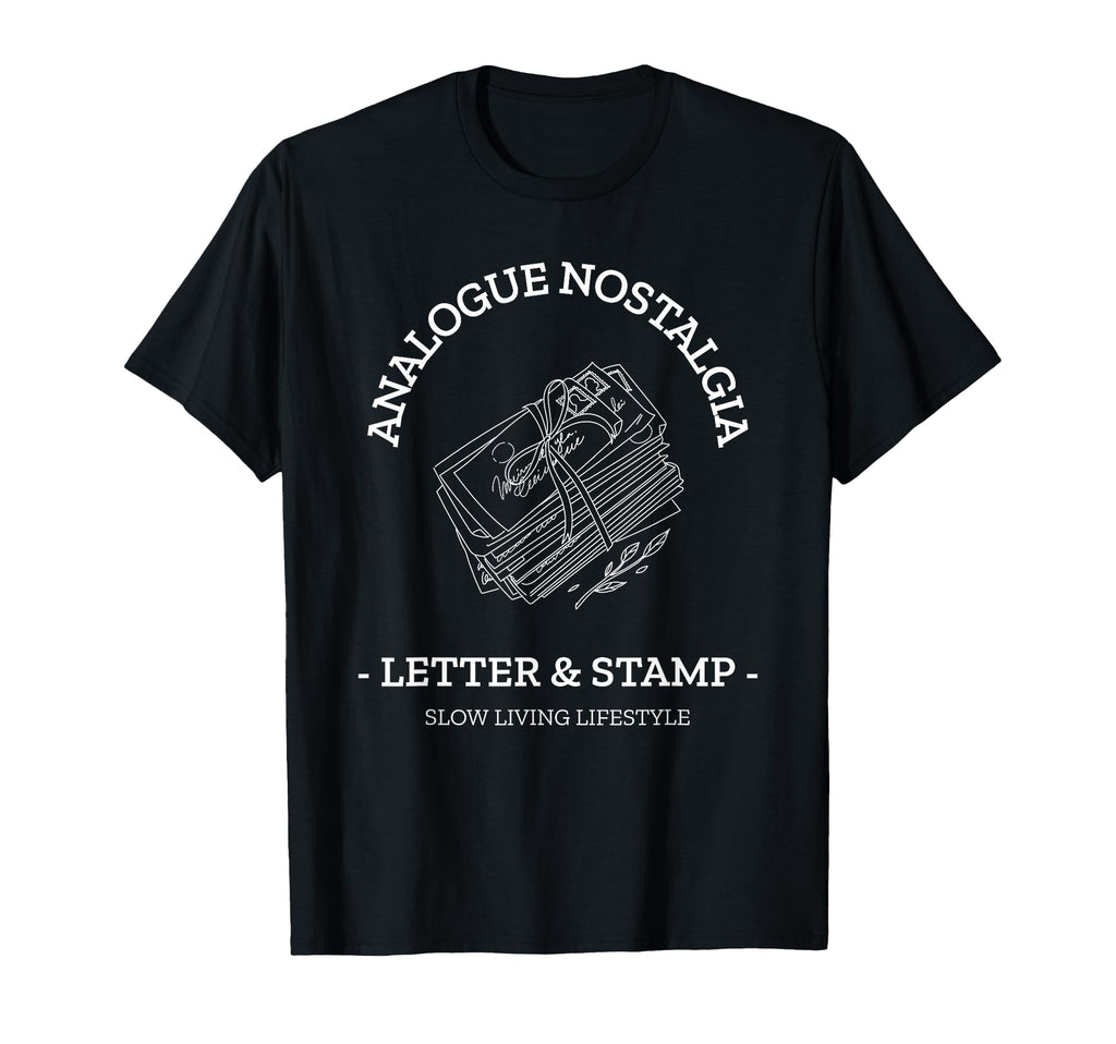 Analogue Nostalgia Letter Stamp T-Shirt - Novelty Apparel Unisex - T-Shirt, Sweatshirt, Hoodie
