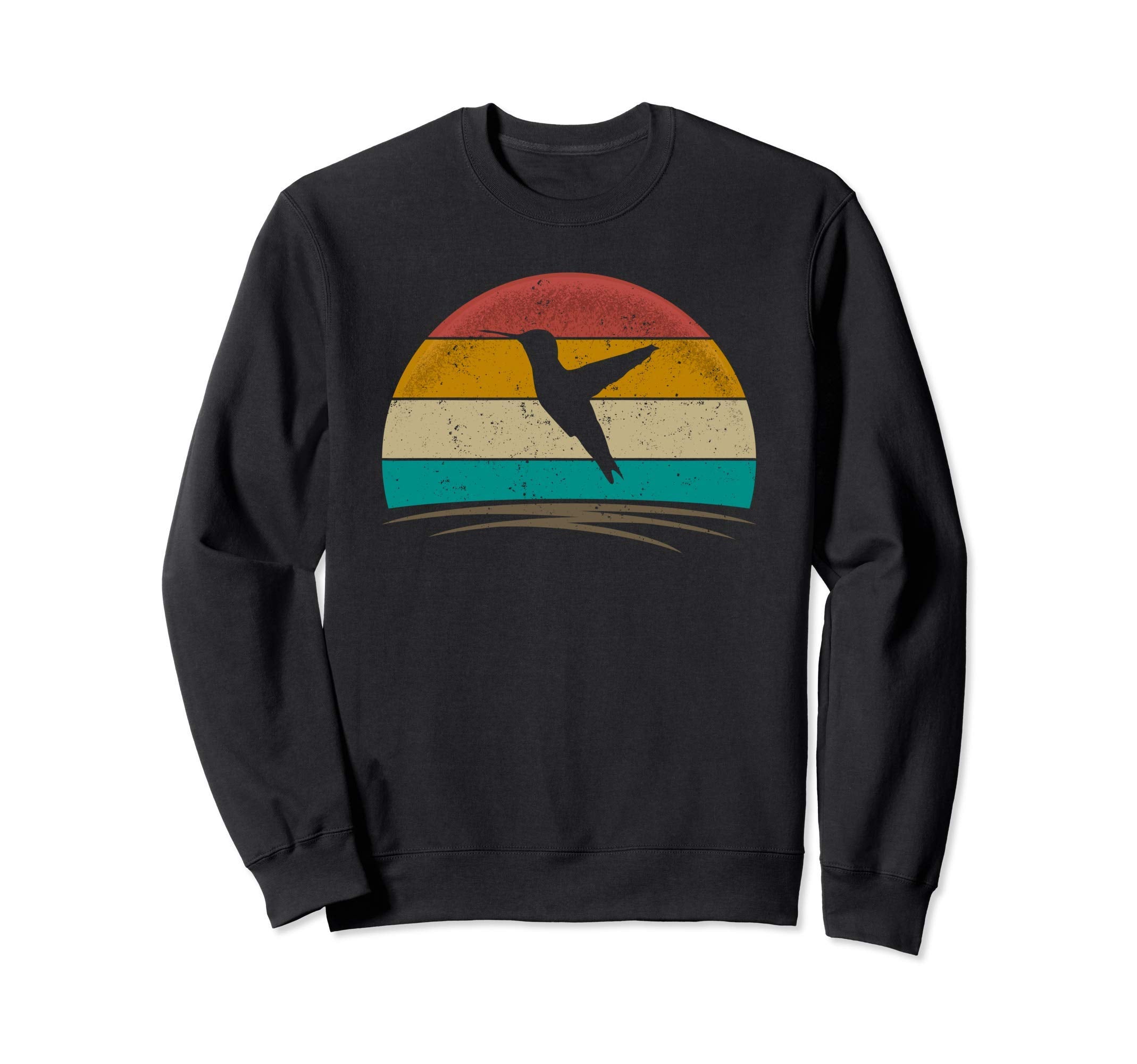 Hummingbird 70S Distressed Sweatshirt - Casual Everyday Wear for Adults - T-Shirt, Sweatshirt, Hoodie