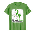 Unicorn Ribbon I Wear Green Mental Health T-Shirt - Graphic Print Unisex - T-Shirt, Sweatshirt, Hoodie