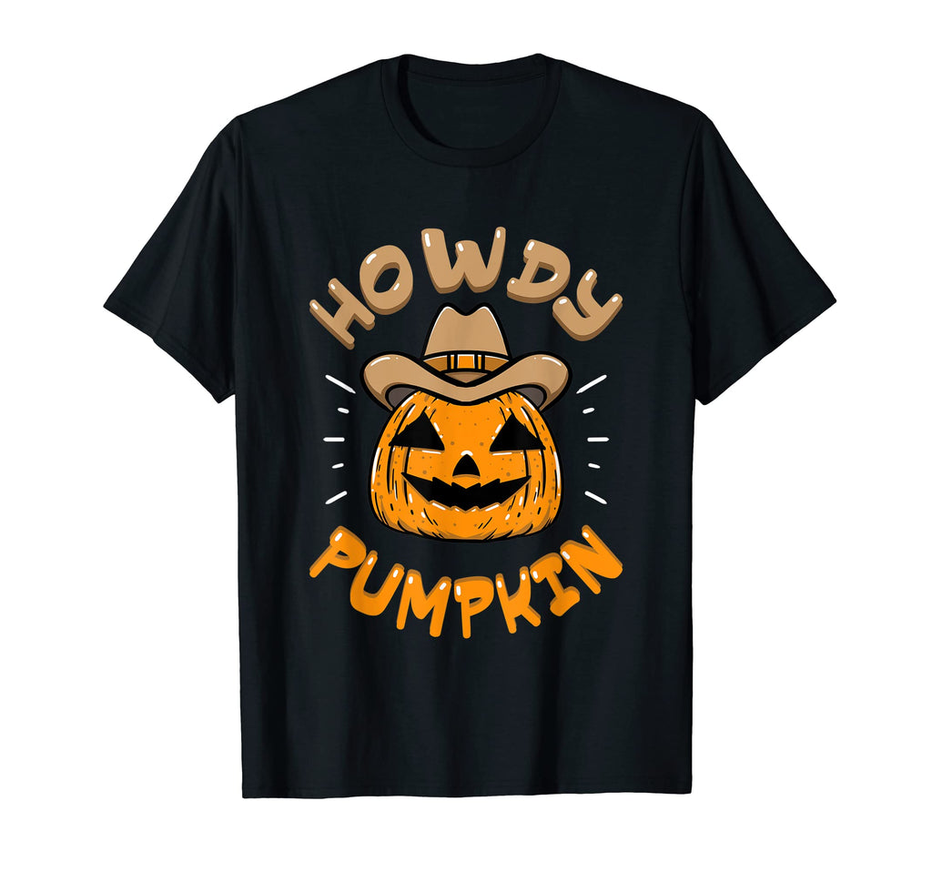 Howdy Pumpkin Fall Autumn Western T-Shirt - Trendy Graphic for Adults - T-Shirt, Sweatshirt, Hoodie