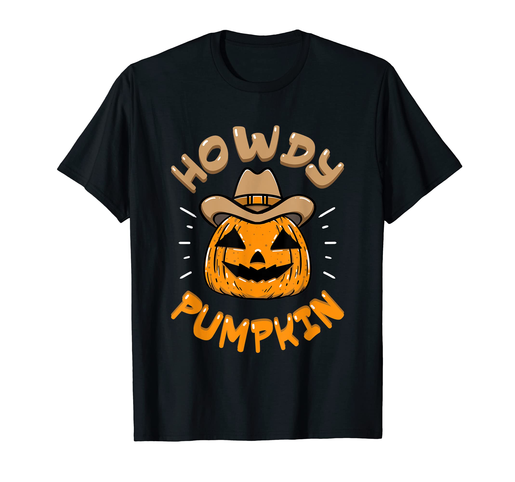 Howdy Pumpkin Fall Autumn Western T-Shirt - Trendy Graphic for Adults - T-Shirt, Sweatshirt, Hoodie