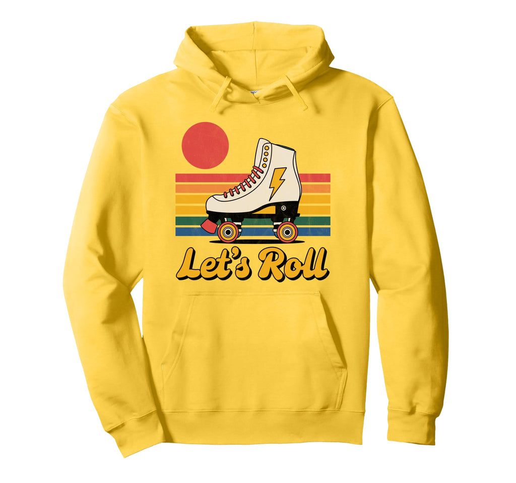 Let S Roll Roller Skating Skater Hoodie - Custom Art Print for Adults - T-Shirt, Sweatshirt, Hoodie