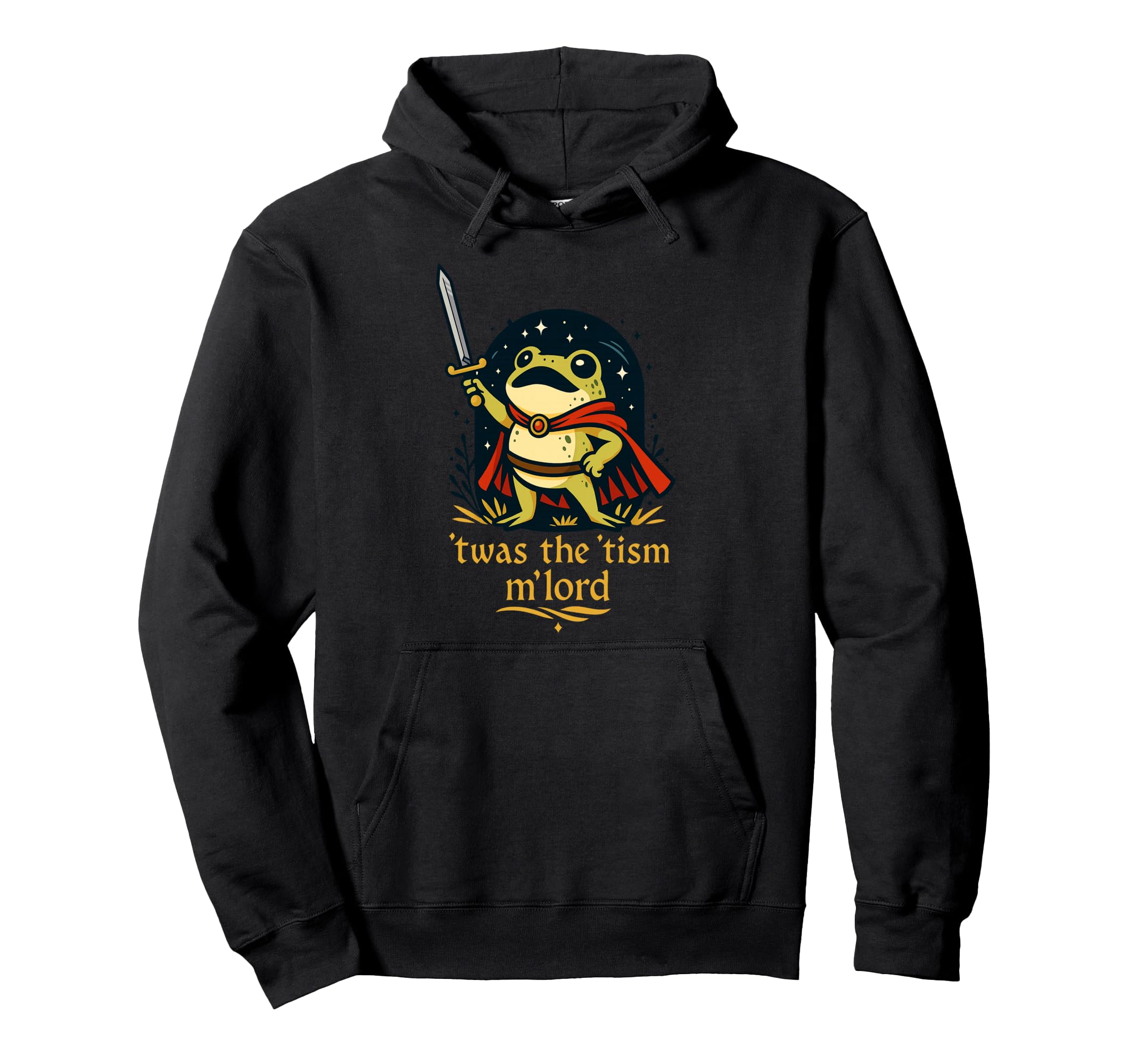 Twas Tism Mlord Brave Frog Warrior Art Hoodie - Custom Art Print Unisex - T-Shirt, Sweatshirt, Hoodie
