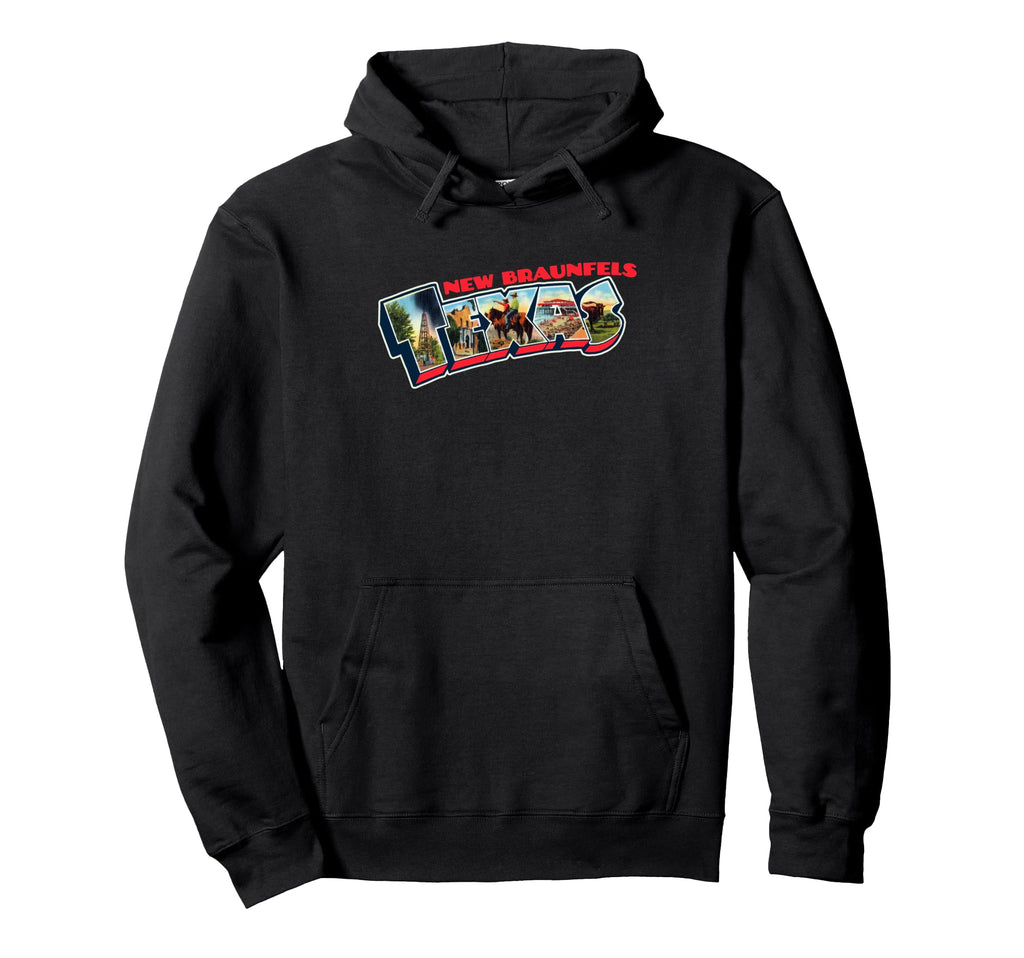 New Braunfels Texas Postcard Tpa Hoodie - Minimalist Print Men Women - T-Shirt, Sweatshirt, Hoodie