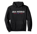 San Pedro Belize 70S 80S Type Flag Hoodie - Unique Graphic Men Women - T-Shirt, Sweatshirt, Hoodie