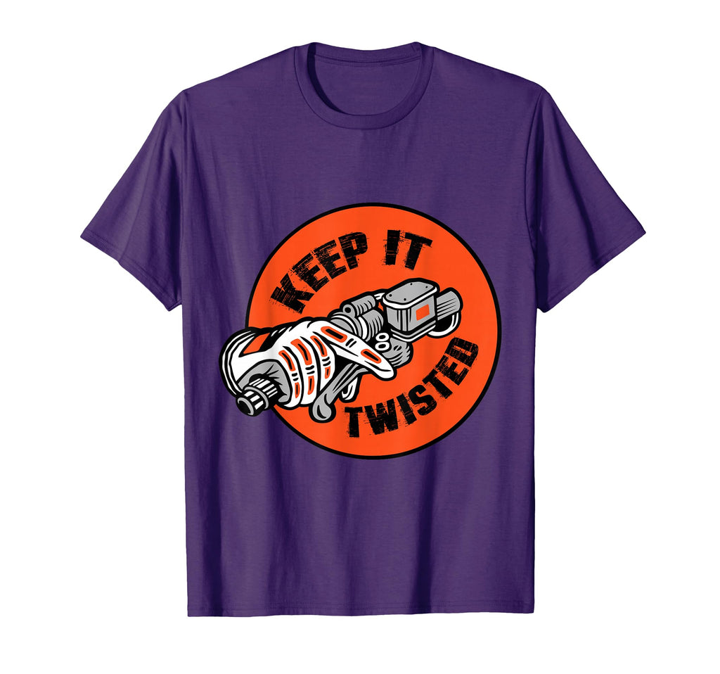 Motorcycle Biker Keep It Twisted T-Shirt - Fun Novelty Design for Adults - T-Shirt, Sweatshirt, Hoodie