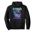 Kona Hawaii Sea Turtle Hawaiian Surfer Hoodie - Aesthetic Graphic Unisex - T-Shirt, Sweatshirt, Hoodie