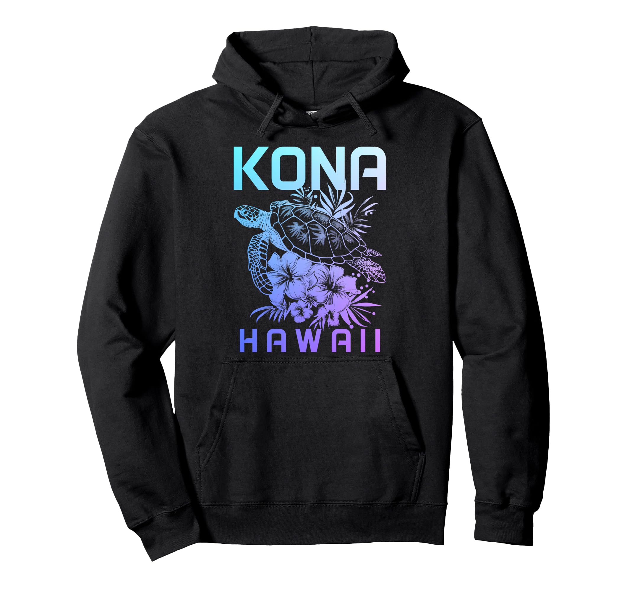 Kona Hawaii Sea Turtle Hawaiian Surfer Hoodie - Aesthetic Graphic Unisex - T-Shirt, Sweatshirt, Hoodie