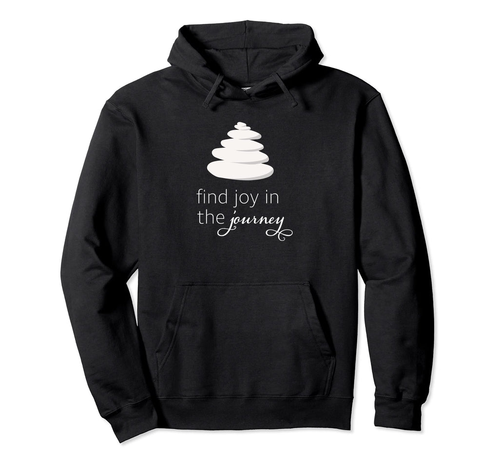 Find Joy Journey Stacked Stones Zen Hoodie - Novelty Apparel Unisex - T-Shirt, Sweatshirt, Hoodie