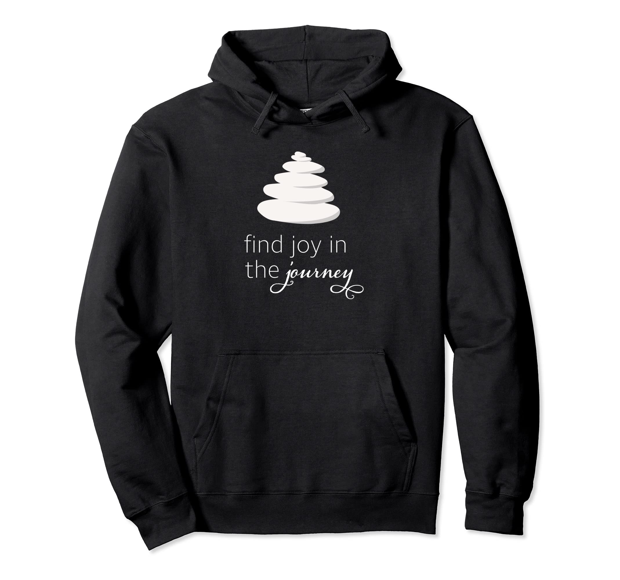 Find Joy Journey Stacked Stones Zen Hoodie - Novelty Apparel Unisex - T-Shirt, Sweatshirt, Hoodie