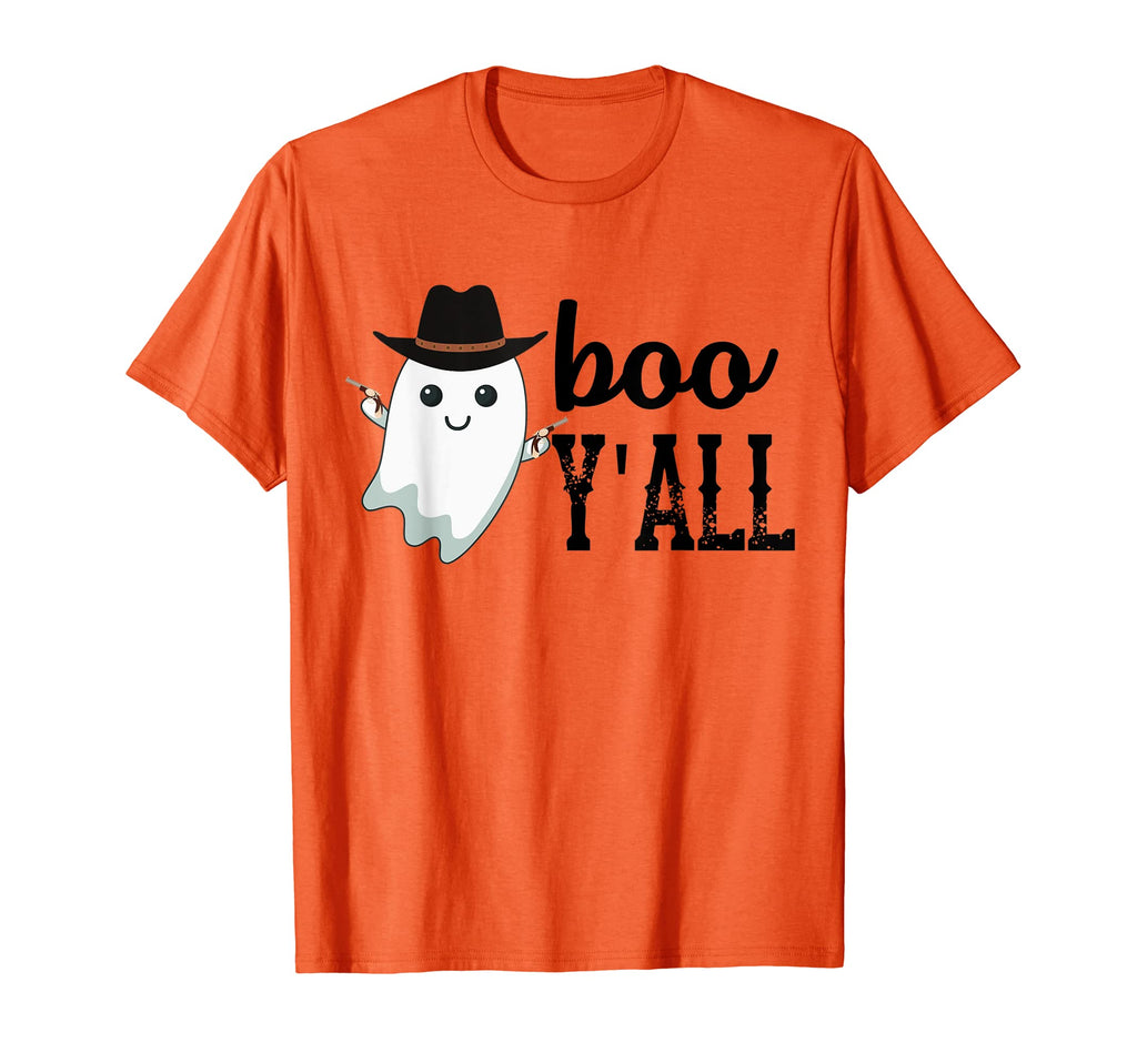 Boo Yall Ghost Scary Western T-Shirt - Fun Novelty Design for Adults - T-Shirt, Sweatshirt, Hoodie