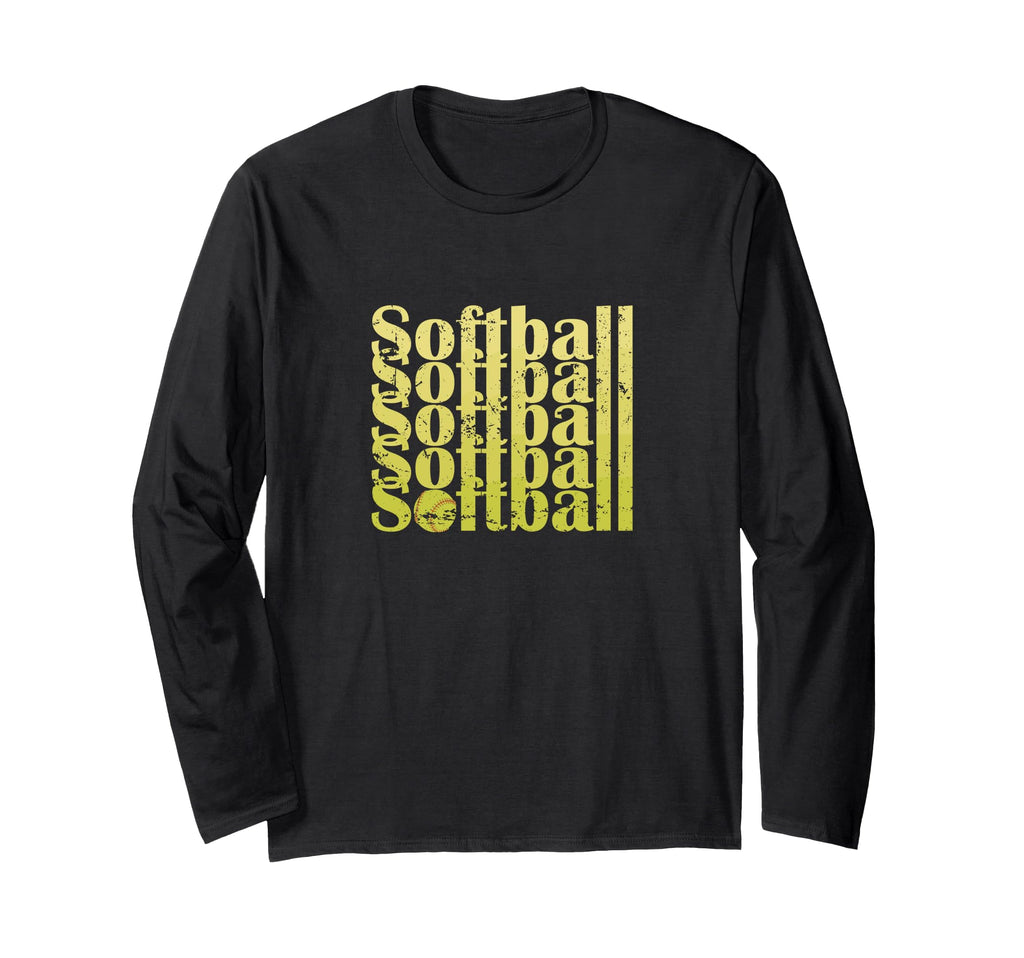 Softball Sports Typography Softball Sweatshirt - Trendy Graphic for Adults - T-Shirt, Sweatshirt, Hoodie