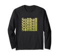 Softball Sports Typography Softball Sweatshirt - Trendy Graphic for Adults - T-Shirt, Sweatshirt, Hoodie