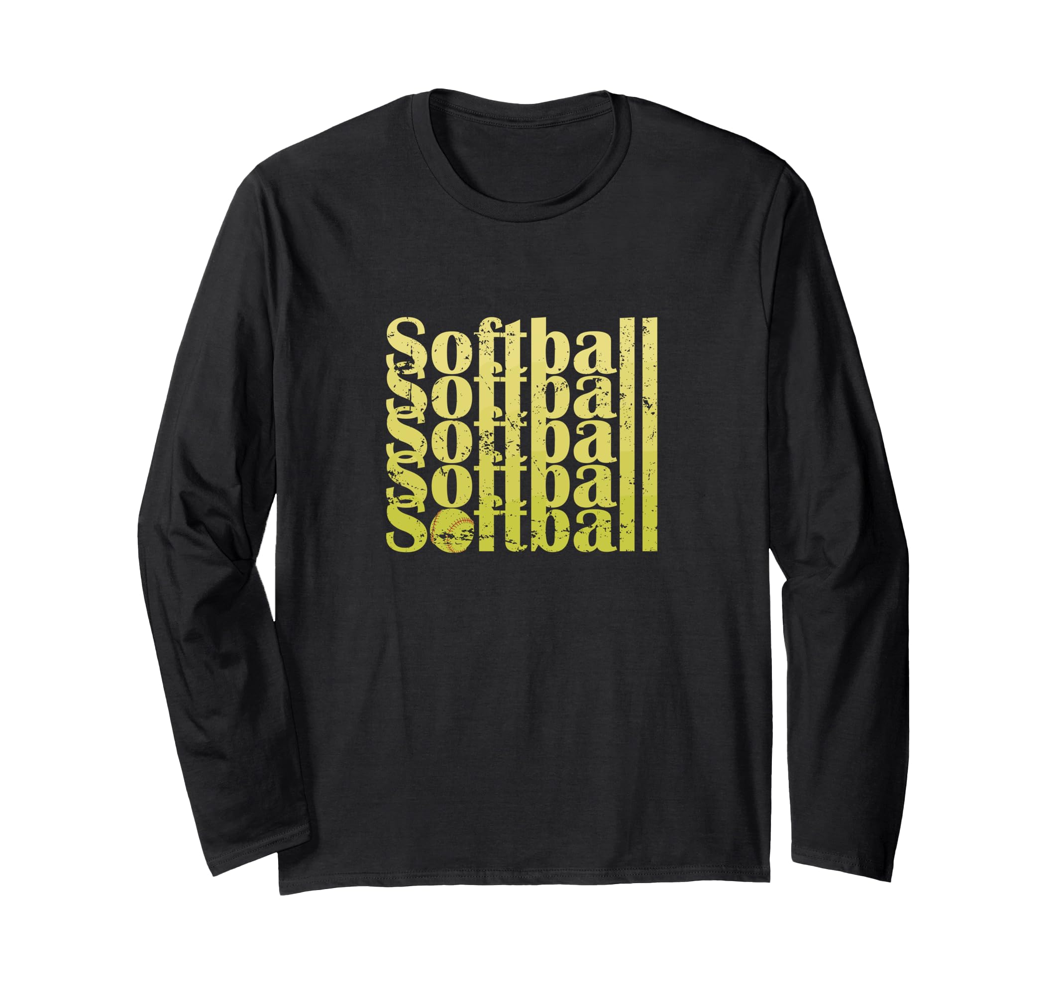 Softball Sports Typography Softball Sweatshirt - Trendy Graphic for Adults - T-Shirt, Sweatshirt, Hoodie