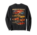 American Muscle Legends Patriotic Sweatshirt - Minimalist Print for Adults - T-Shirt, Sweatshirt, Hoodie