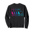 French Bulldog Silhouette Synthwave Sweatshirt - Novelty Apparel Men Women - T-Shirt, Sweatshirt, Hoodie