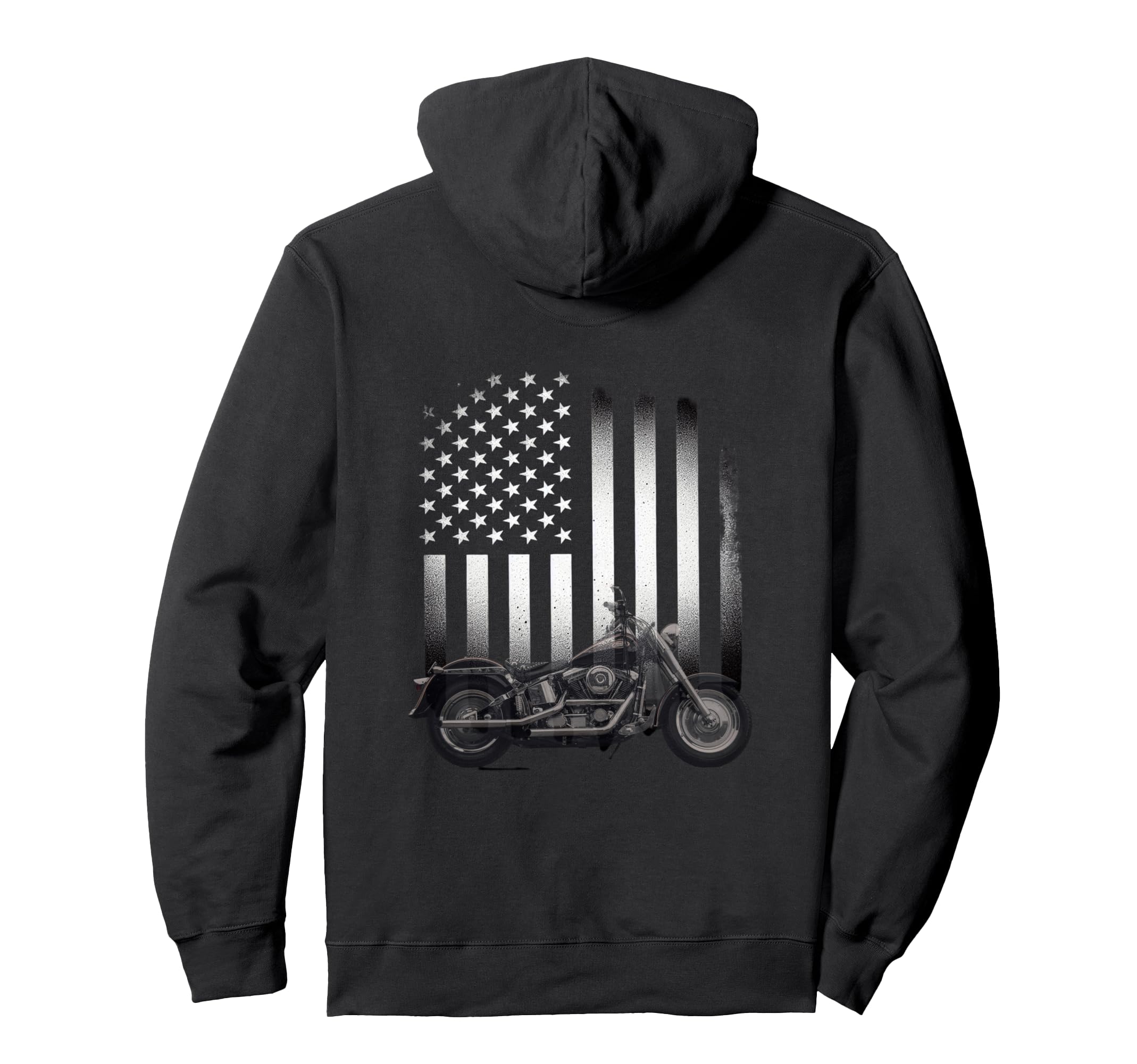 American Biker Patriot Hoodie - Trendy Graphic Unisex - T-Shirt, Sweatshirt, Hoodie