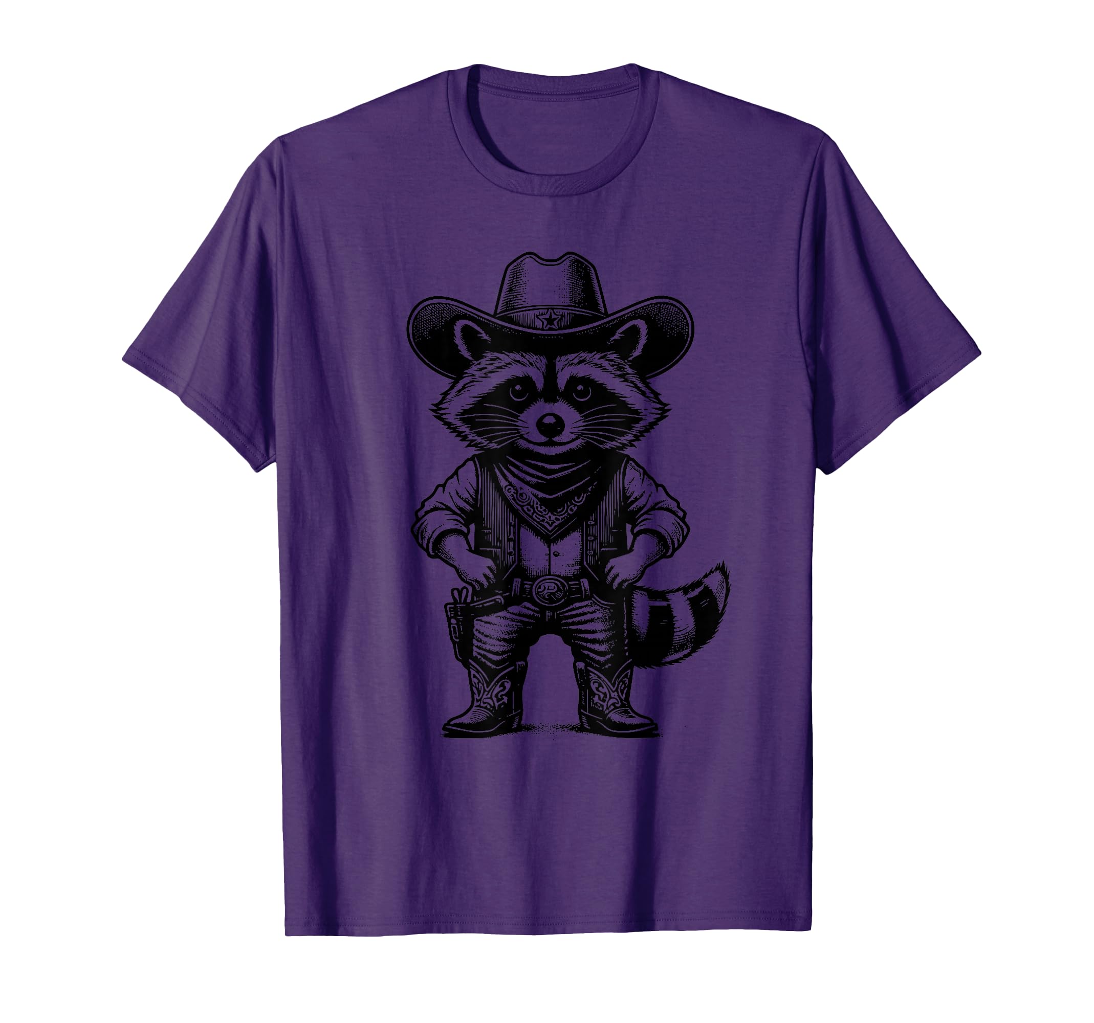 Raccoon Cowgirl Western Country Modern T-Shirt - Trendy Graphic Men Women - T-Shirt, Sweatshirt, Hoodie