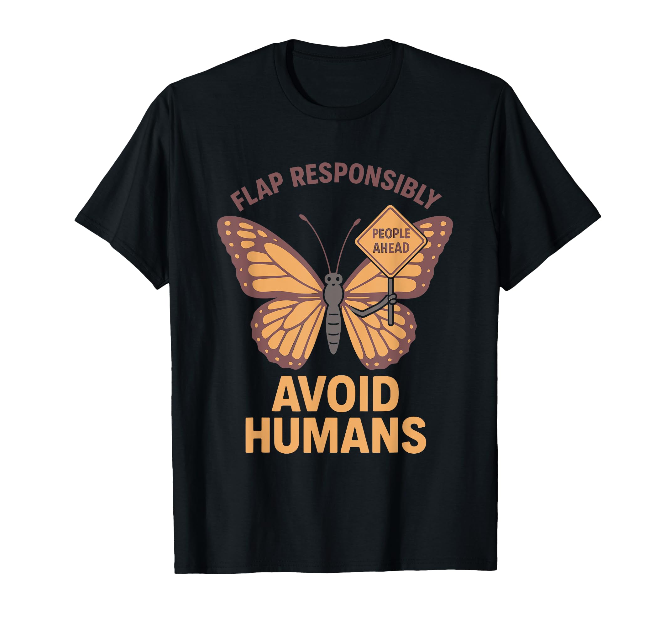 Anti Social Butterfly Introvert Meme T-Shirt - Aesthetic Graphic Unisex - T-Shirt, Sweatshirt, Hoodie