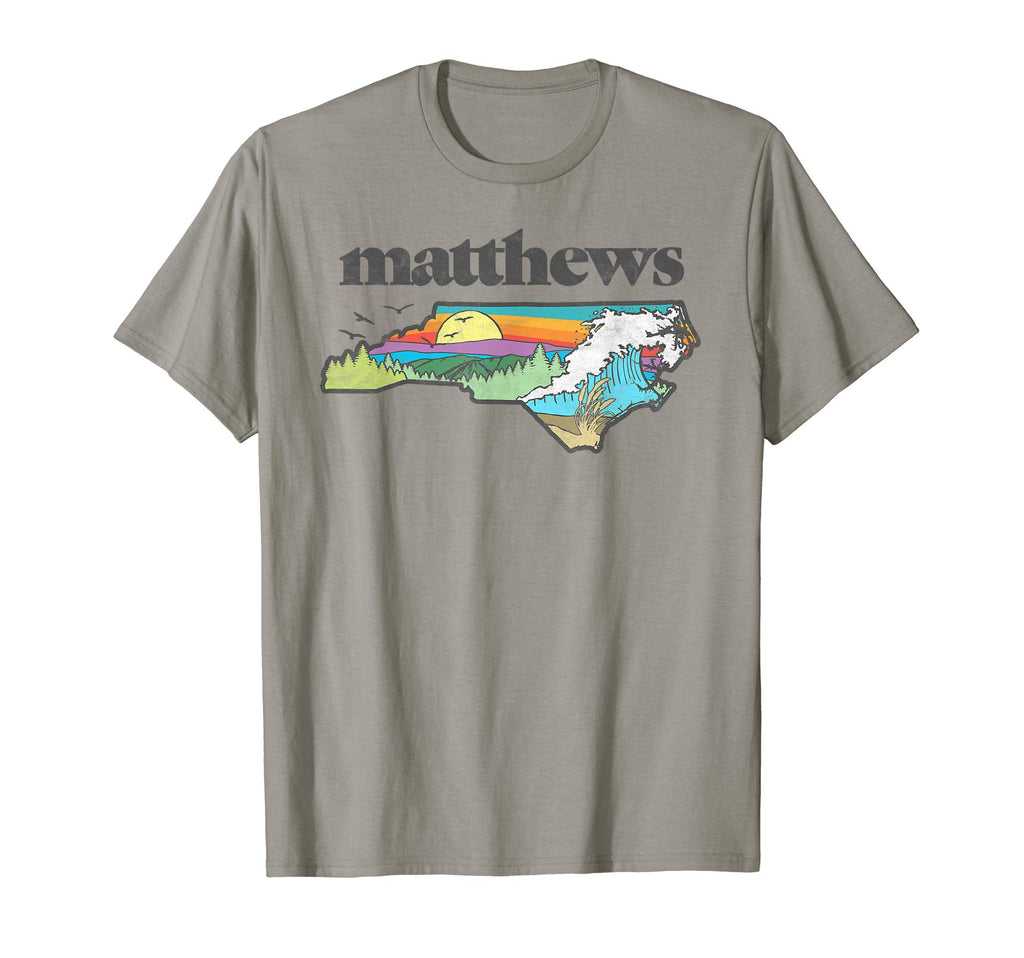 Matthews North Carolina Outdoors T-Shirt - Minimalist Print for Adults - T-Shirt, Sweatshirt, Hoodie
