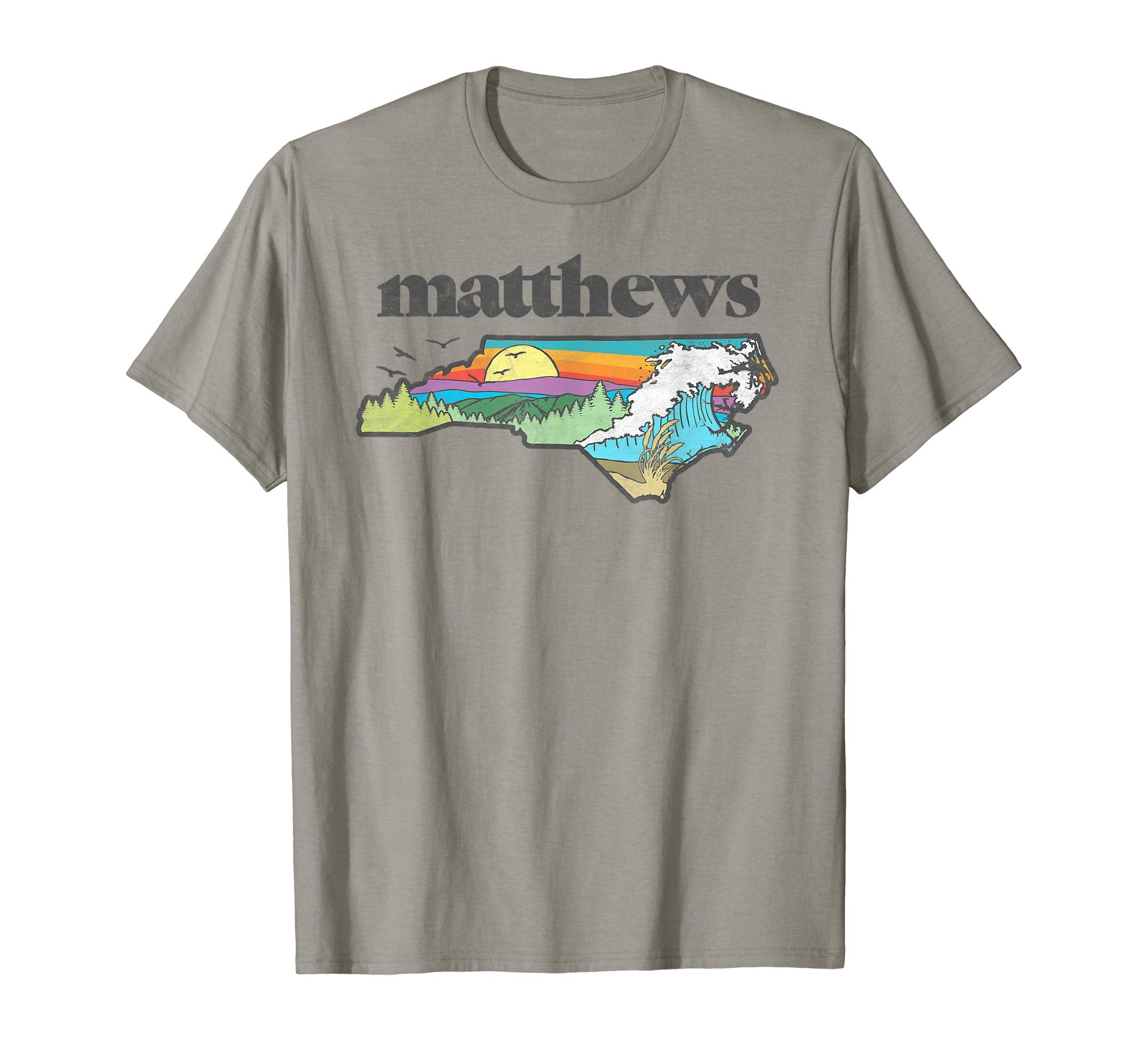 Matthews North Carolina Outdoors T-Shirt - Minimalist Print for Adults - T-Shirt, Sweatshirt, Hoodie