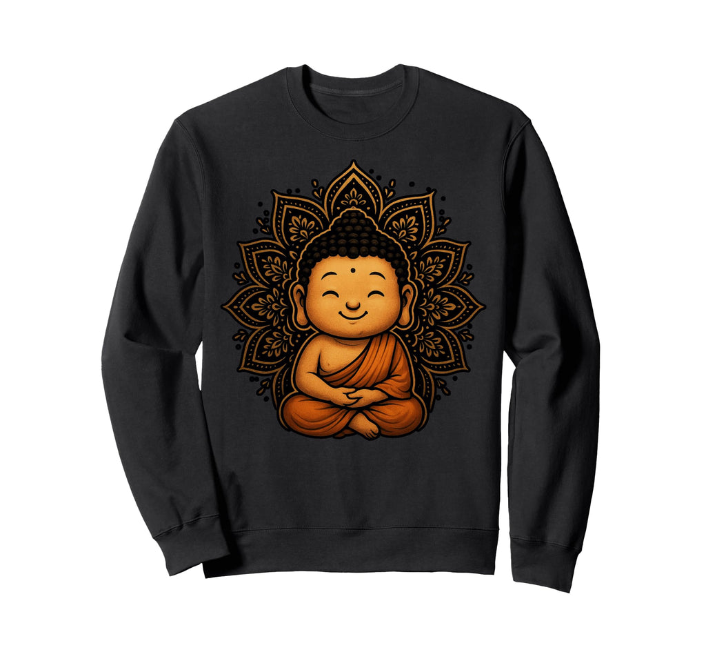 Buddha Meditating Peaceful Sweatshirt - Casual Everyday Wear for Adults - T-Shirt, Sweatshirt, Hoodie