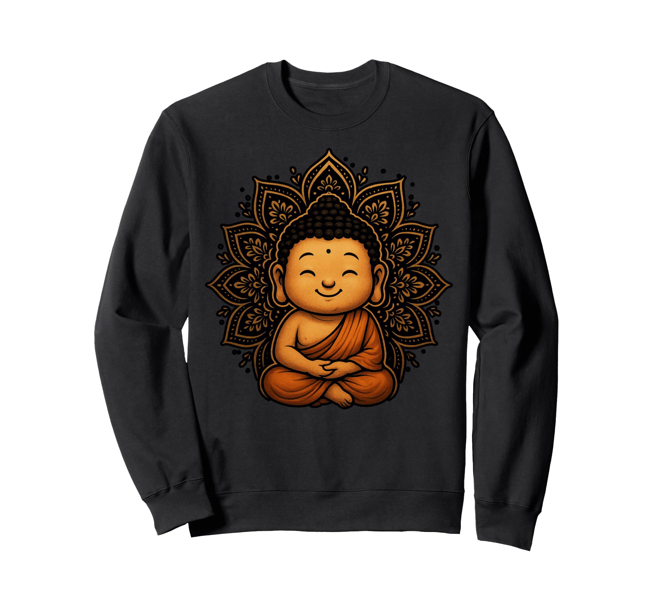 Buddha Meditating Peaceful Sweatshirt - Casual Everyday Wear for Adults - T-Shirt, Sweatshirt, Hoodie