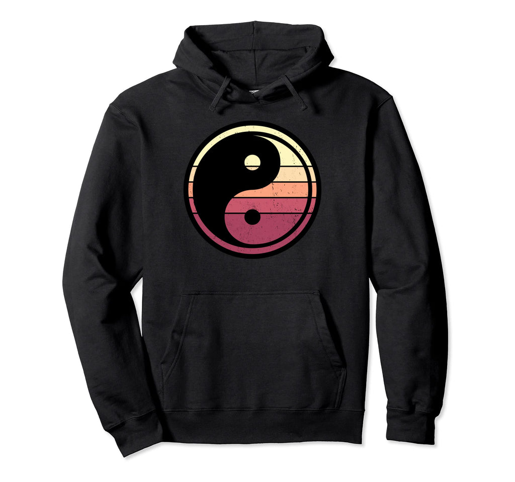 Yin And Yang Symbol Sunset Hoodie - Trendy Graphic for Adults - T-Shirt, Sweatshirt, Hoodie