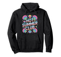 Hot Summer Club Y2K Beach Vibes Hoodie - Custom Art Print for Adults - T-Shirt, Sweatshirt, Hoodie