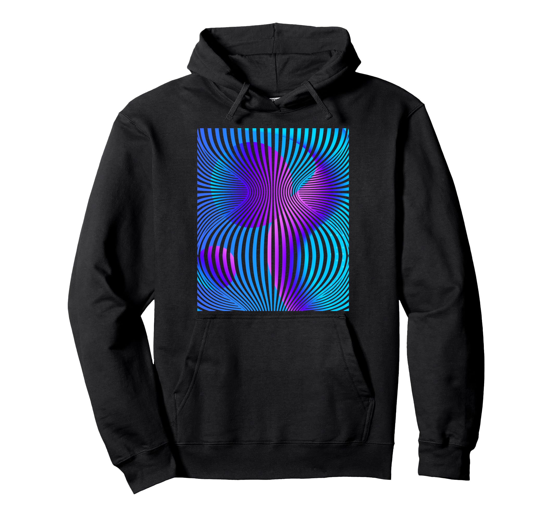 Vaporwave Vortex Synthwave 80S Hoodie - Minimalist Print for Adults - T-Shirt, Sweatshirt, Hoodie